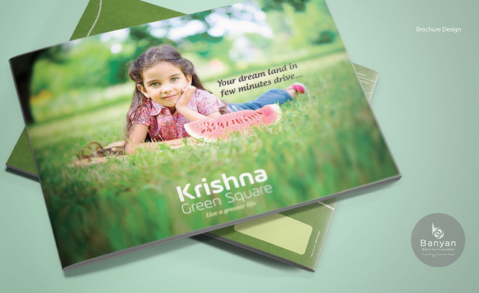 Krishna Green Square Dream Land Brochure Designing Coimbatore Tamilnadu India