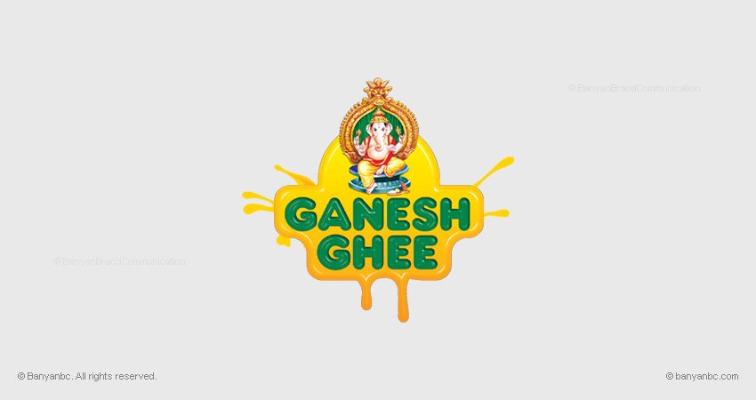 Ganesh Ghee Logo Designing Coimbatore Tamilnadu India