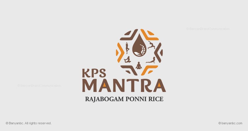 Kps Mantra Rajabogam Ponni Rice Logo Designing Coimbatore Tamilnadu India