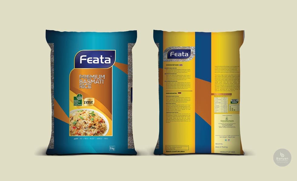 Feata Premium Basmati Rice Bag Designing Coimbatore Tamilnadu India