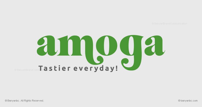 Amoga Rice Brand Logo Designing Coimbatore Tamilnadu India