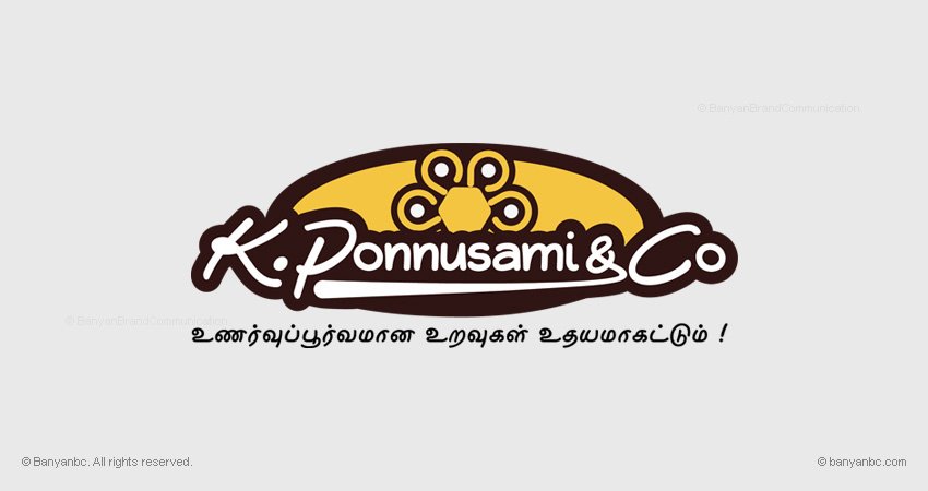 K Ponnusamy and Co Rajabogam Rice Logo Designing Coimbatore Tamilnadu India