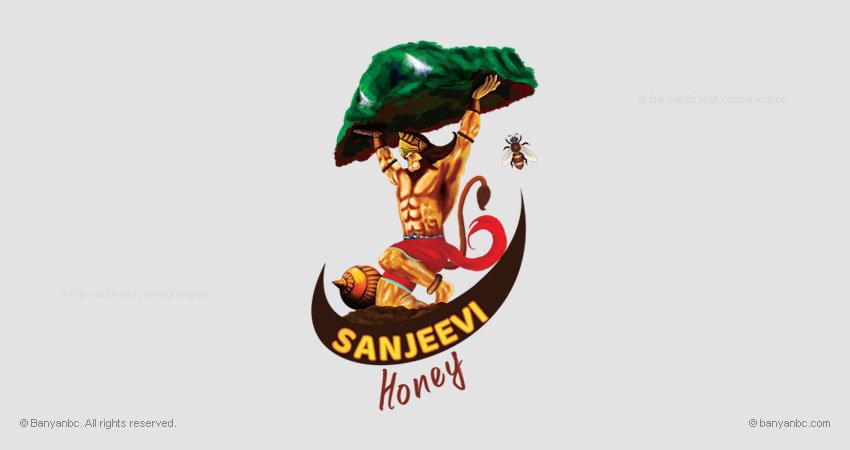 Sanjeevi Honey Logo Designing Coimbatore Tamilnadu India